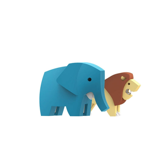 Animal Kingdom Bundle Elephant And Lion