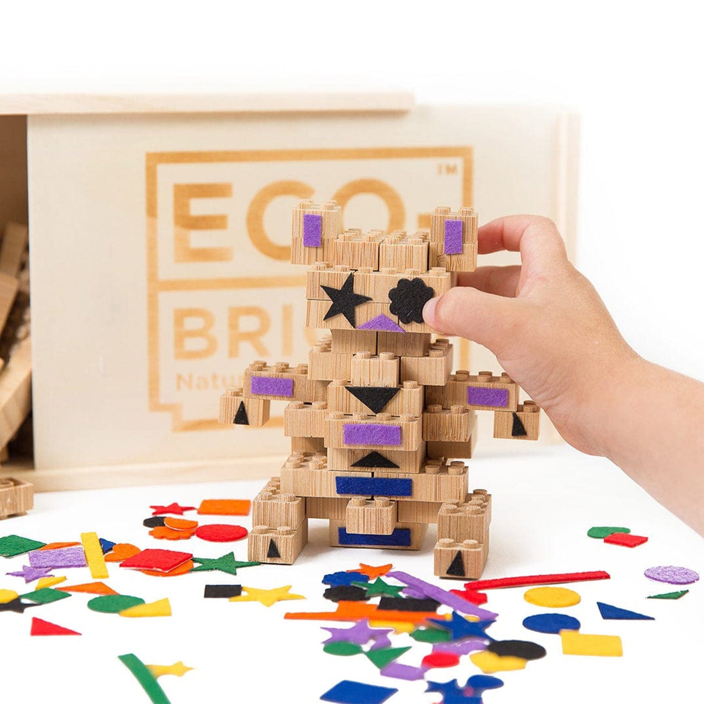Eco-Bricks Bamboo 90pcs + Felt