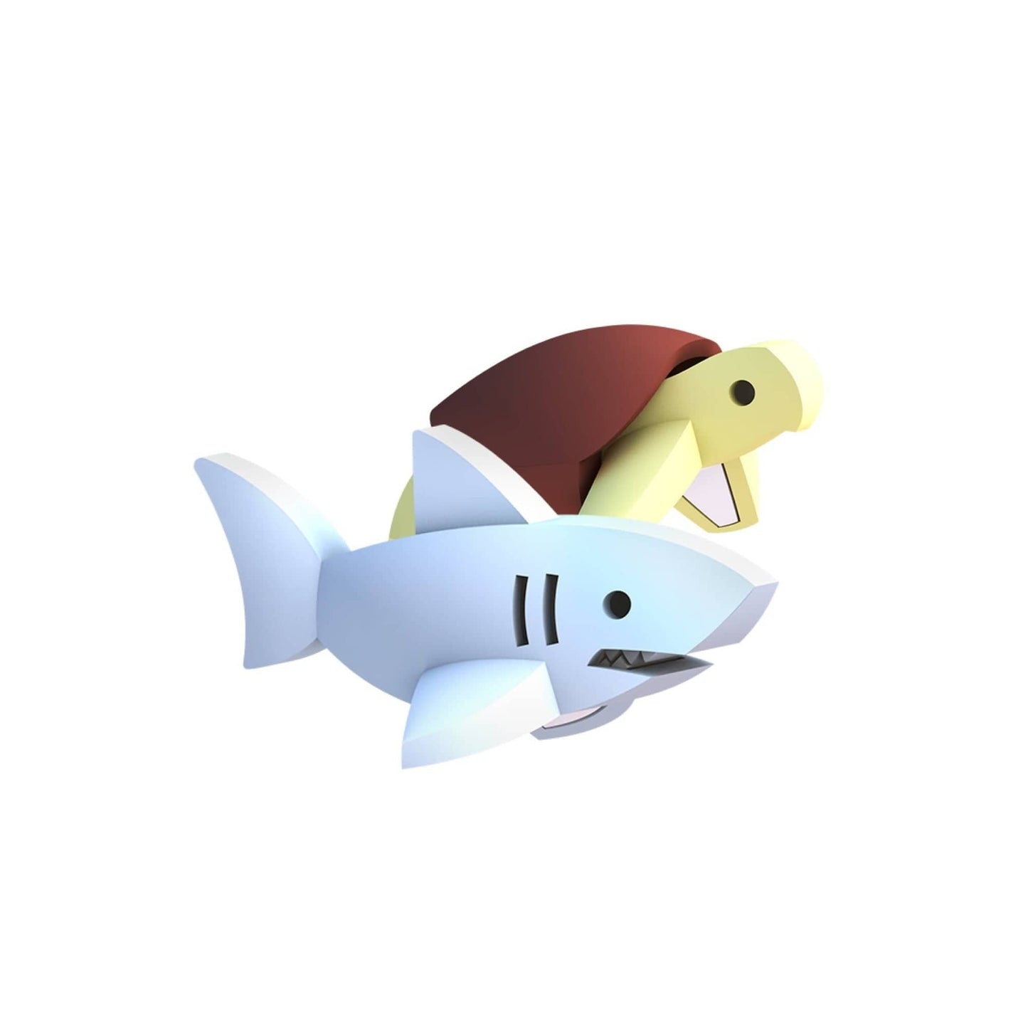 Oceanic Harmony Bundle: White Shark And Green Turtle