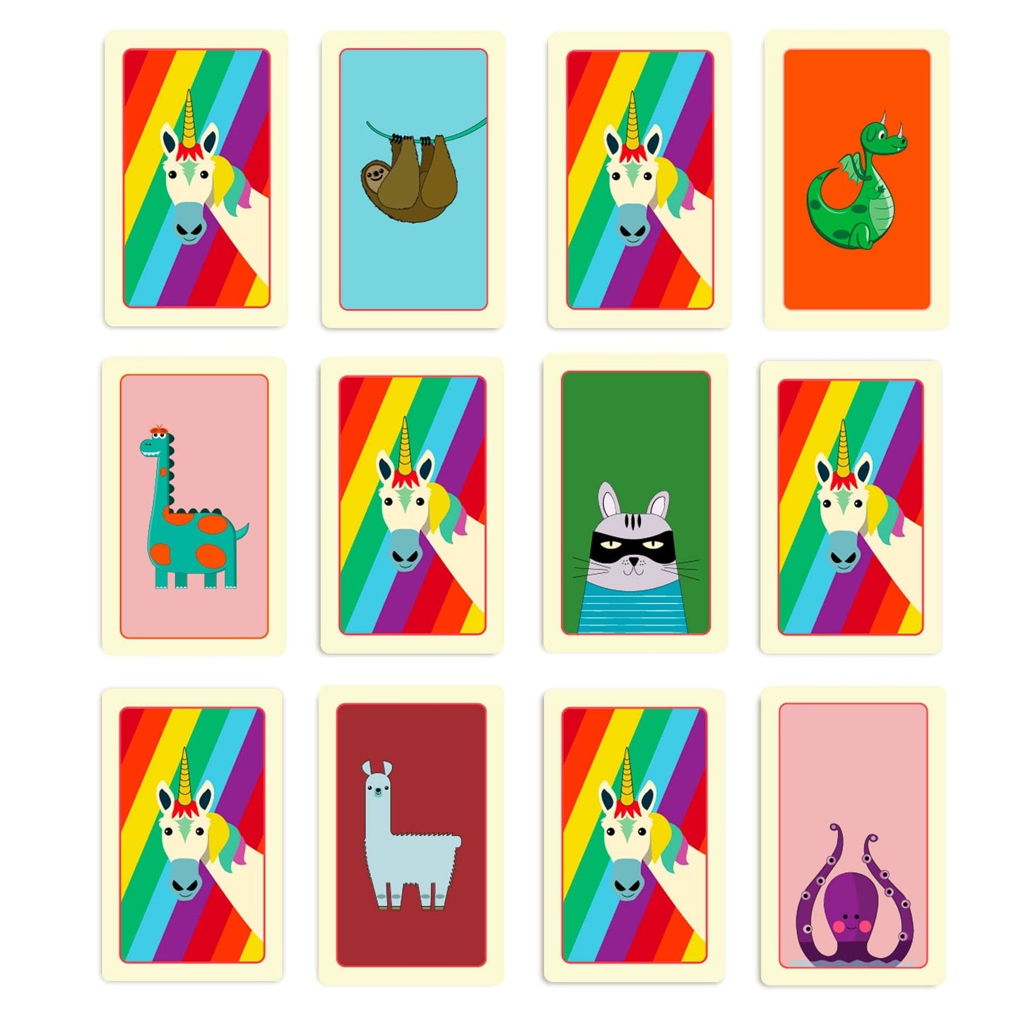 Rainbow Unicorn Family Pack