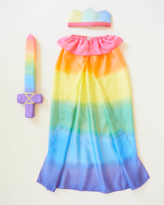 Sarah's Silks Rainbow Knight Dress Up Set
