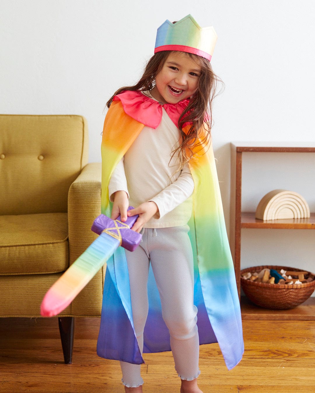Sarah's Silks Rainbow Knight Dress Up Set