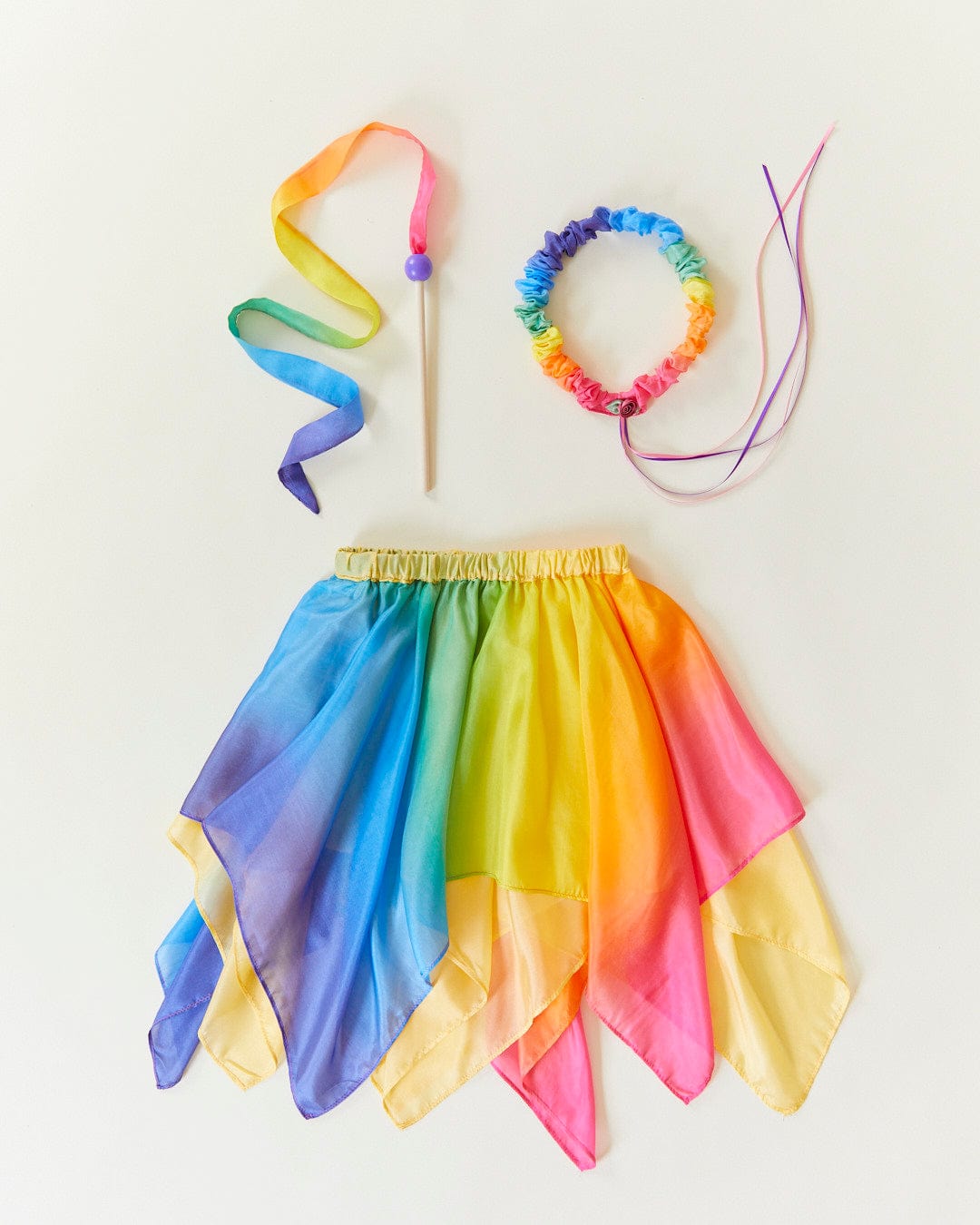 Sarah's Silks Rainbow Prince and Princess Dress Up Set