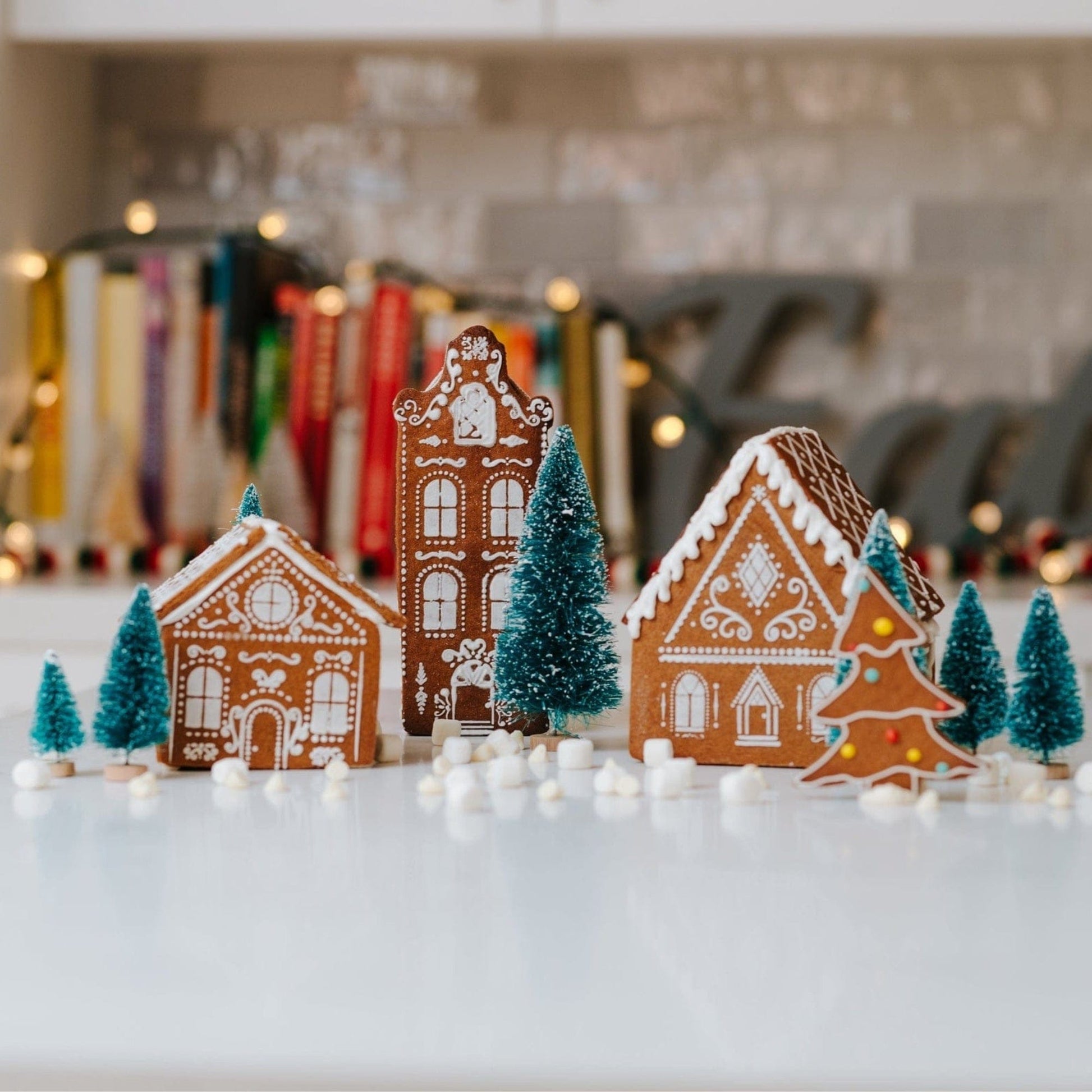 Make the perfect Gingerbread Houses with our Holiday Bakeware Collection