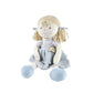 Neva-Blonde Hair With Grey Checkered Dress All Natural Fabrics