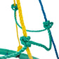 40-Inch 2-in-1 Colorful Climbing Rope Swing