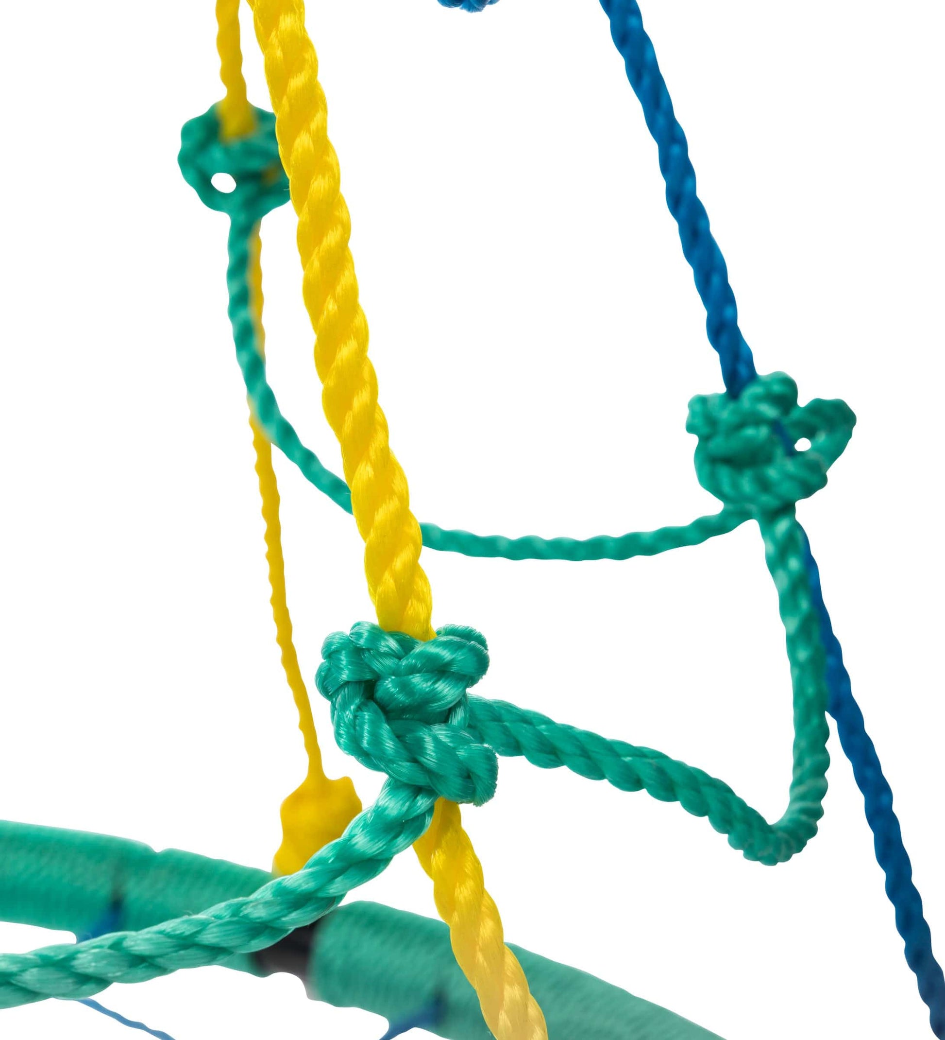 40-Inch 2-in-1 Colorful Climbing Rope Swing