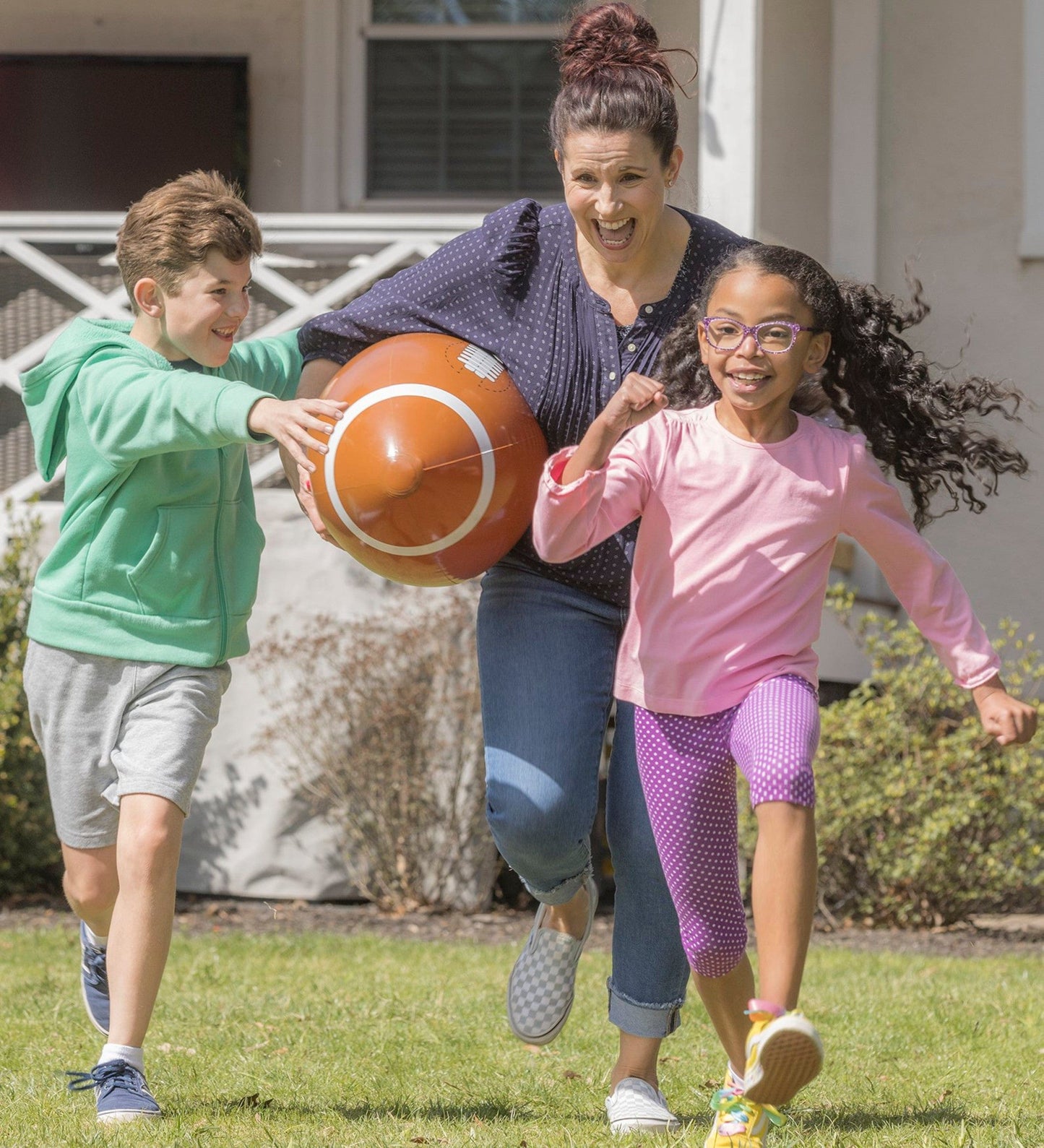 Giant Kick and Catch Inflatable Football with Tee