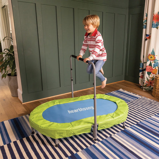 Jump2It Indoor Trampoline with Adjustable Handle