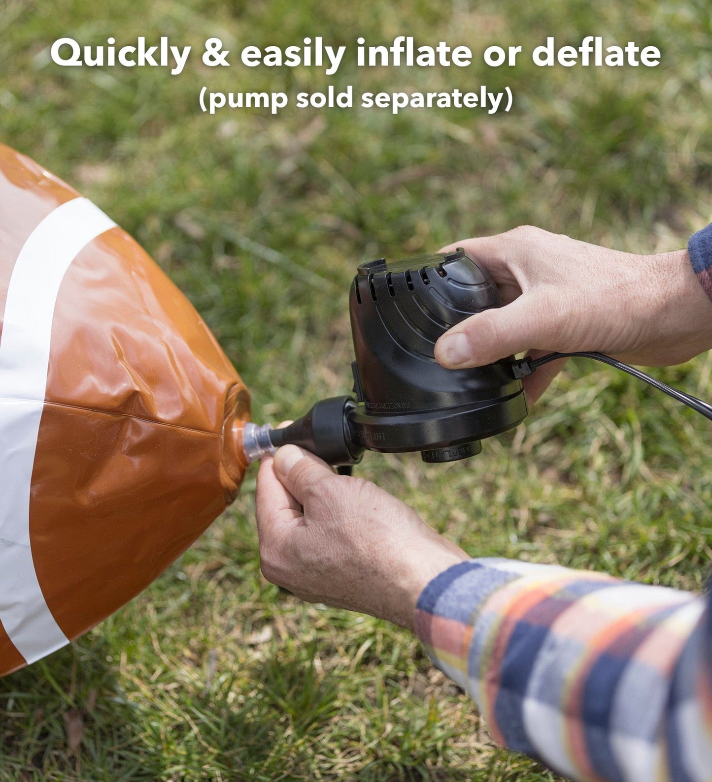 Giant Kick and Catch Inflatable Football with Tee