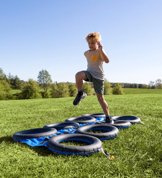 58-Inch Inflatable Tire Run with Sprinkler