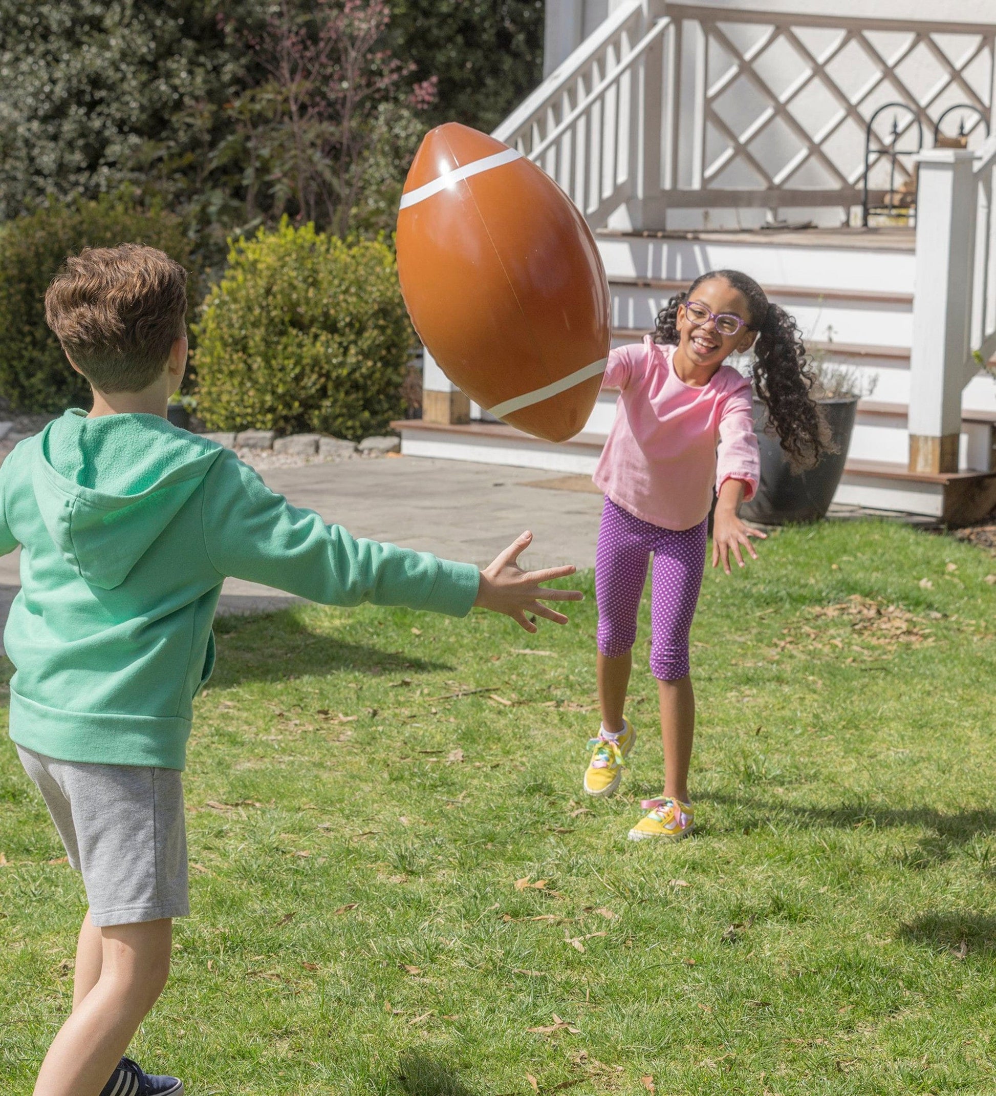 Giant Kick and Catch Inflatable Football with Tee