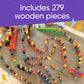 Deluxe 279-Piece Wooden Domino Race Set