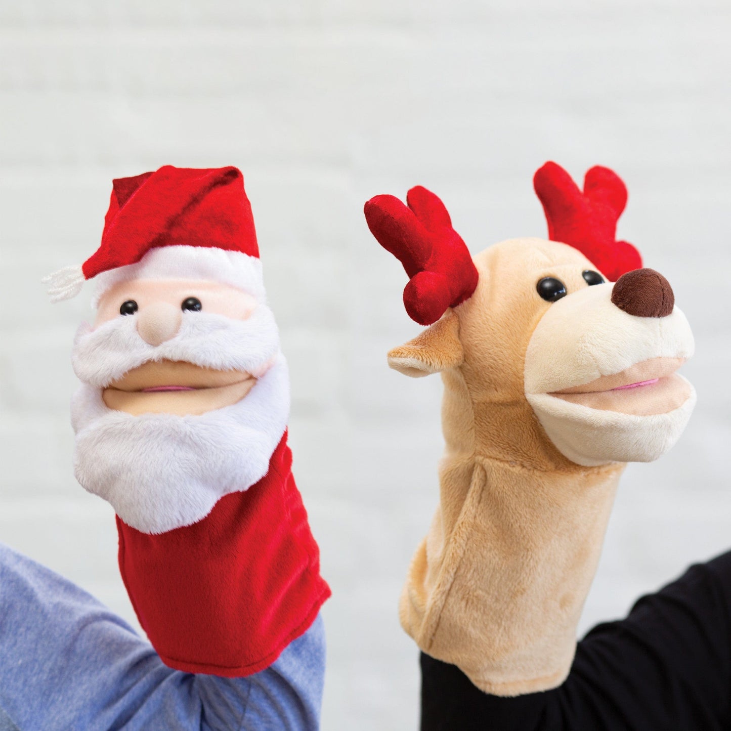 Singing North Pole Friends Hand Puppets, Set of 2