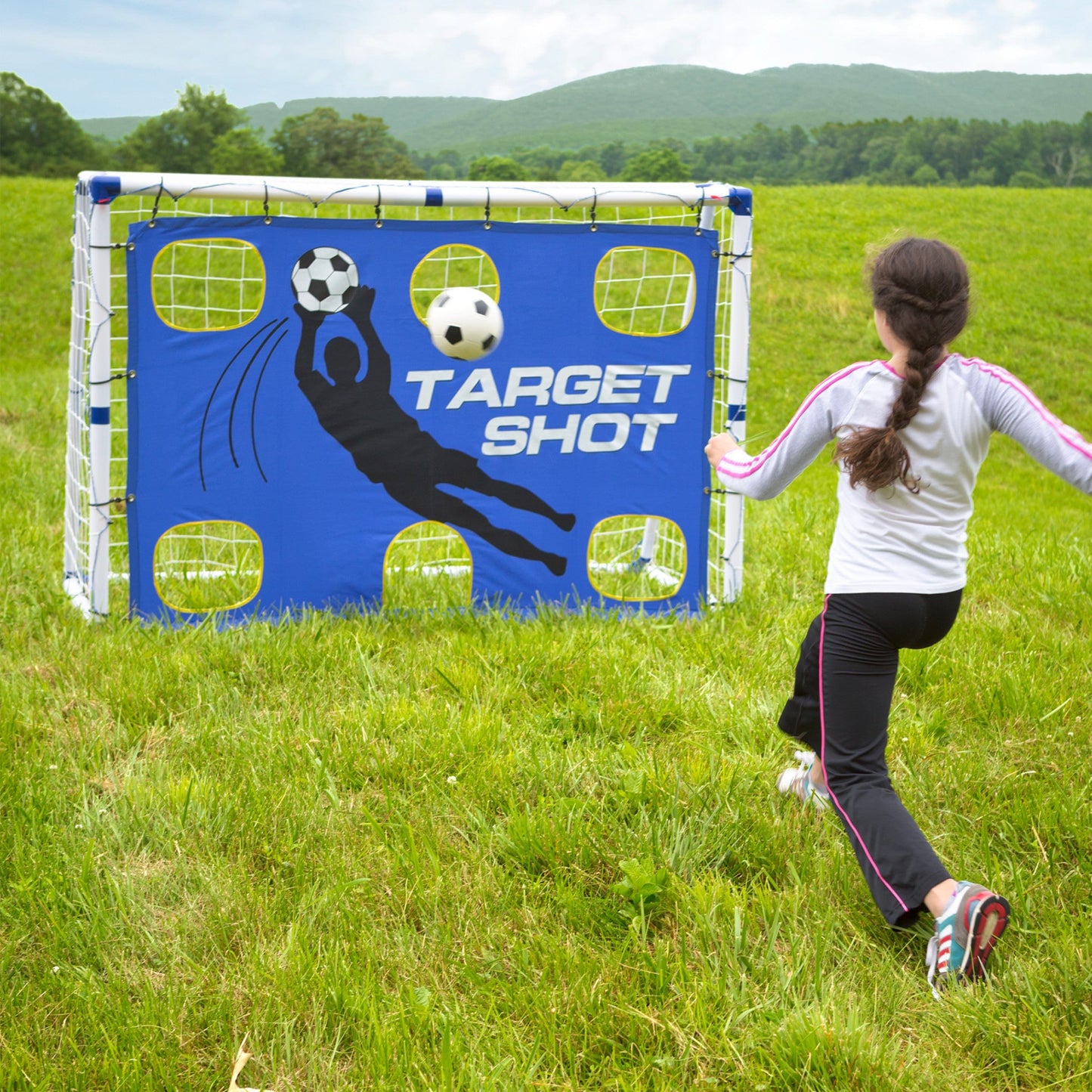 Goal for It! Portable 3-in-1 Pro-style Soccer Trainer Goal
