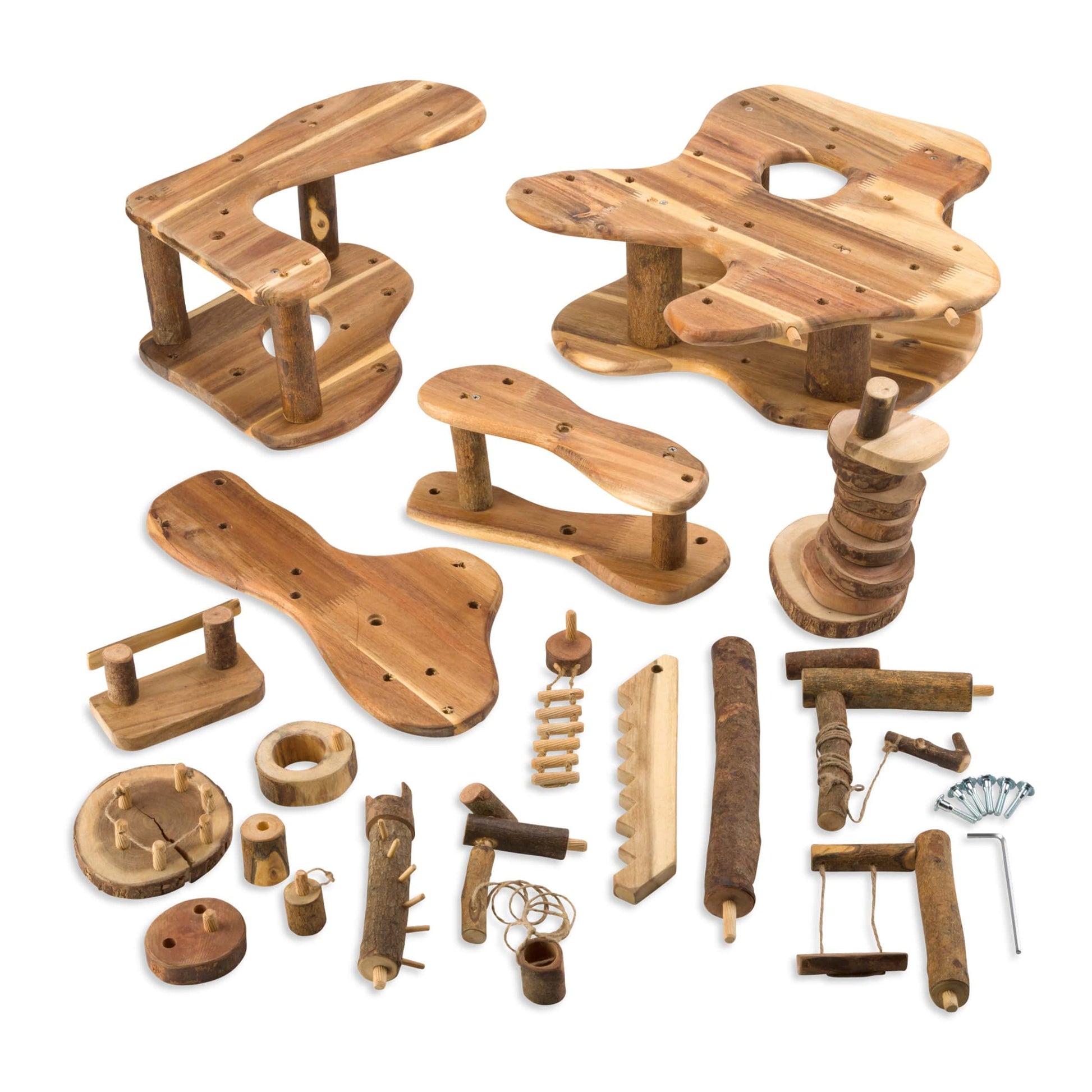 Tree Blocks 34-Piece Tree Fort Kit