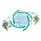 40-Inch 2-in-1 Colorful Climbing Rope Swing