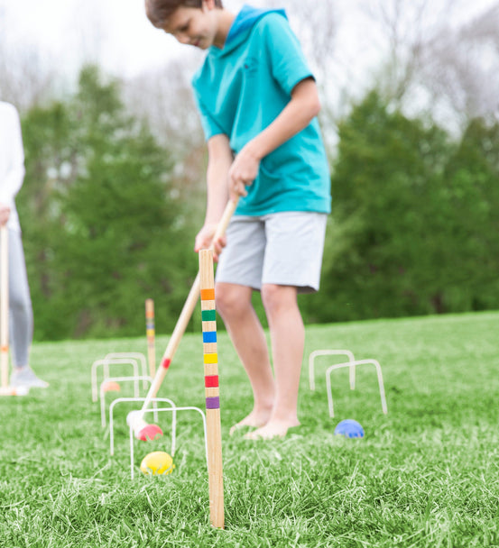 Classic Wooden Croquet Game Set