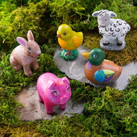 Color Pops Paint-Your-Own Rocks: Farmhouse Animals