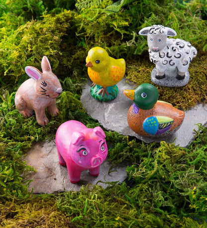 Color Pops Paint-Your-Own Rocks: Farmhouse Animals