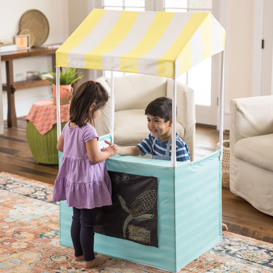 2-in-1 Lemonade and Market Pretend-Play Stand