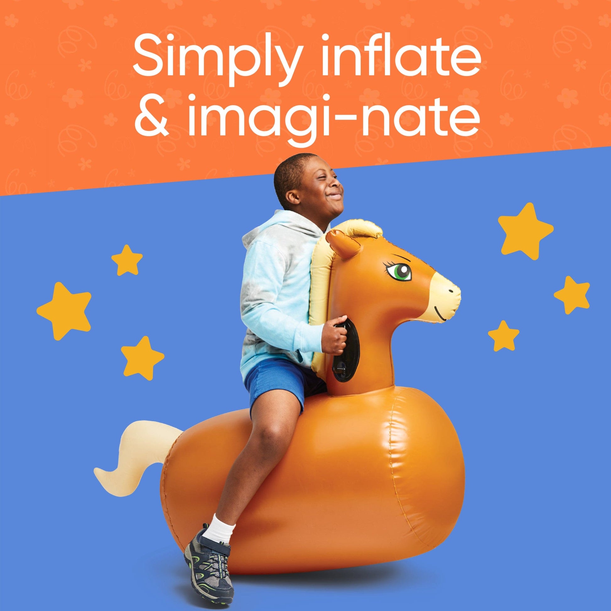 Inflatable Ride-On Hop 'n Go Horses