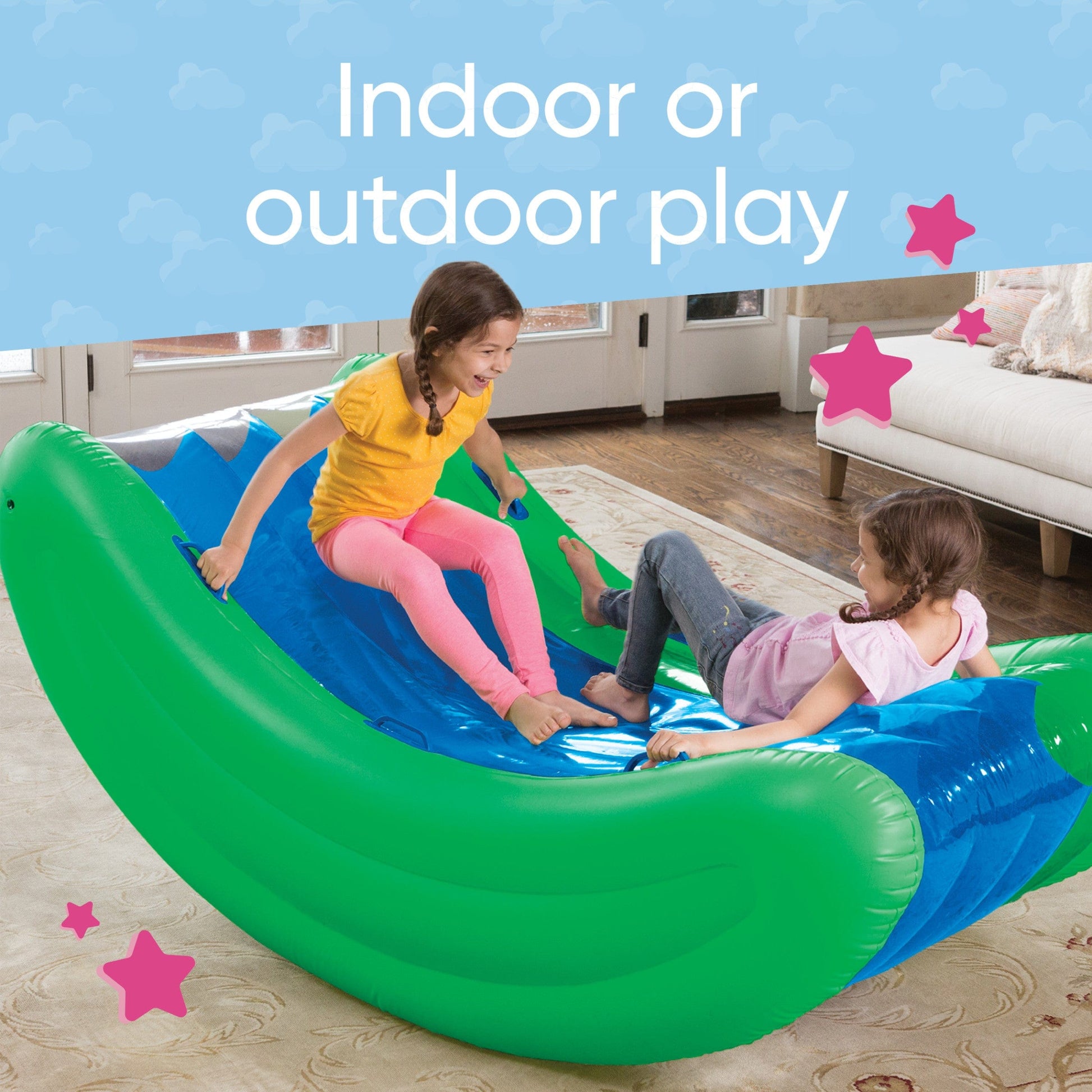 Rock With It! Giant 6-Foot Inflatable Curved Rocker