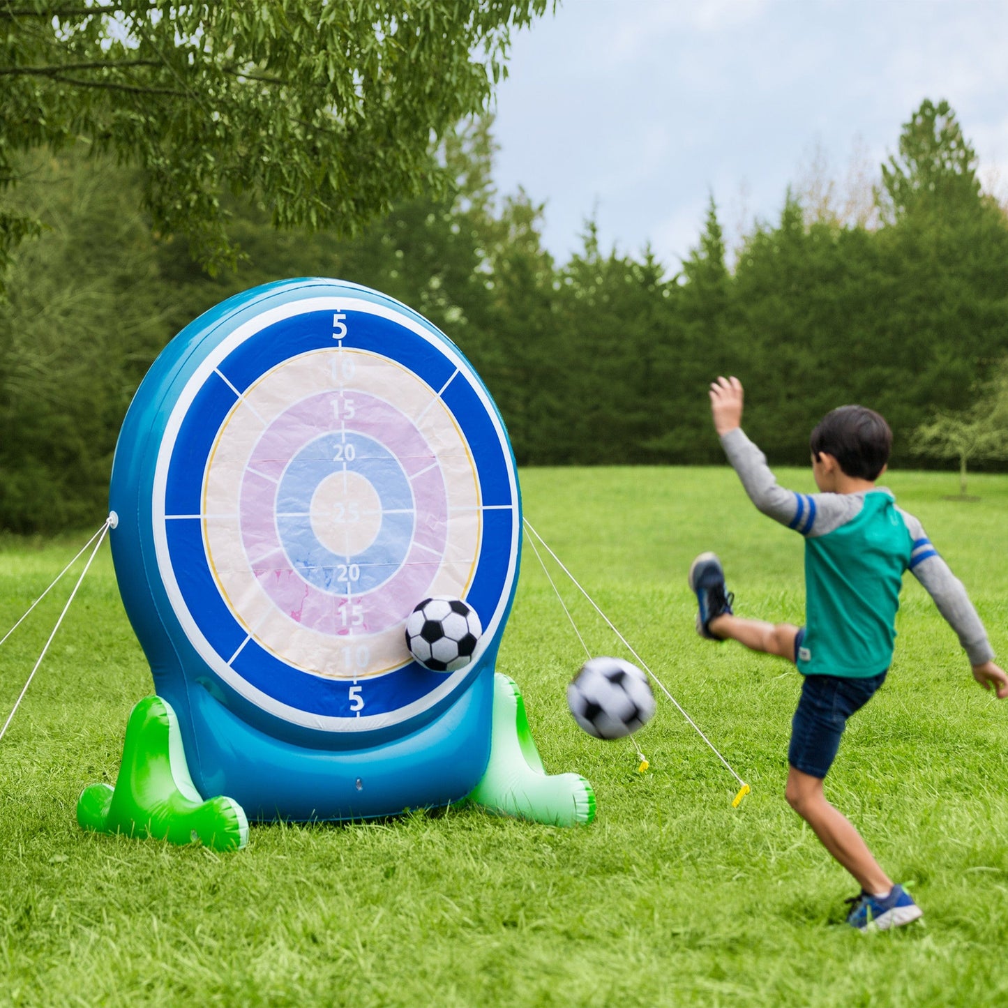 Jumbo Inflatable 2 in 1 Darts & Soccer