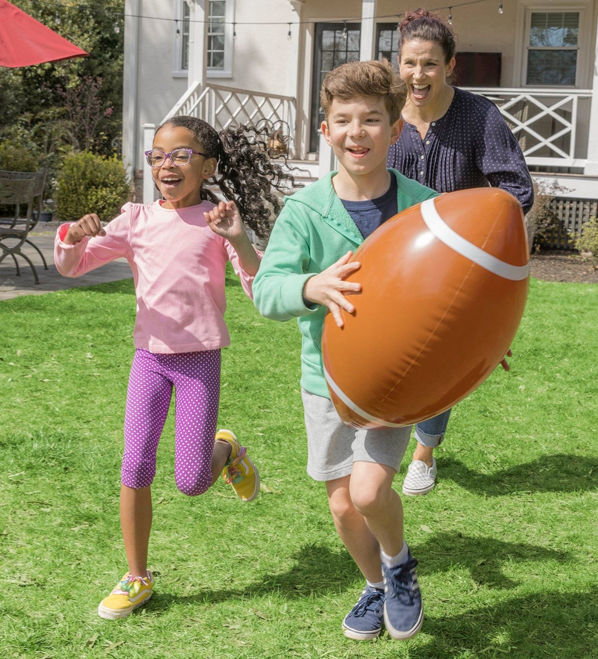 Giant Kick and Catch Inflatable Football with Tee