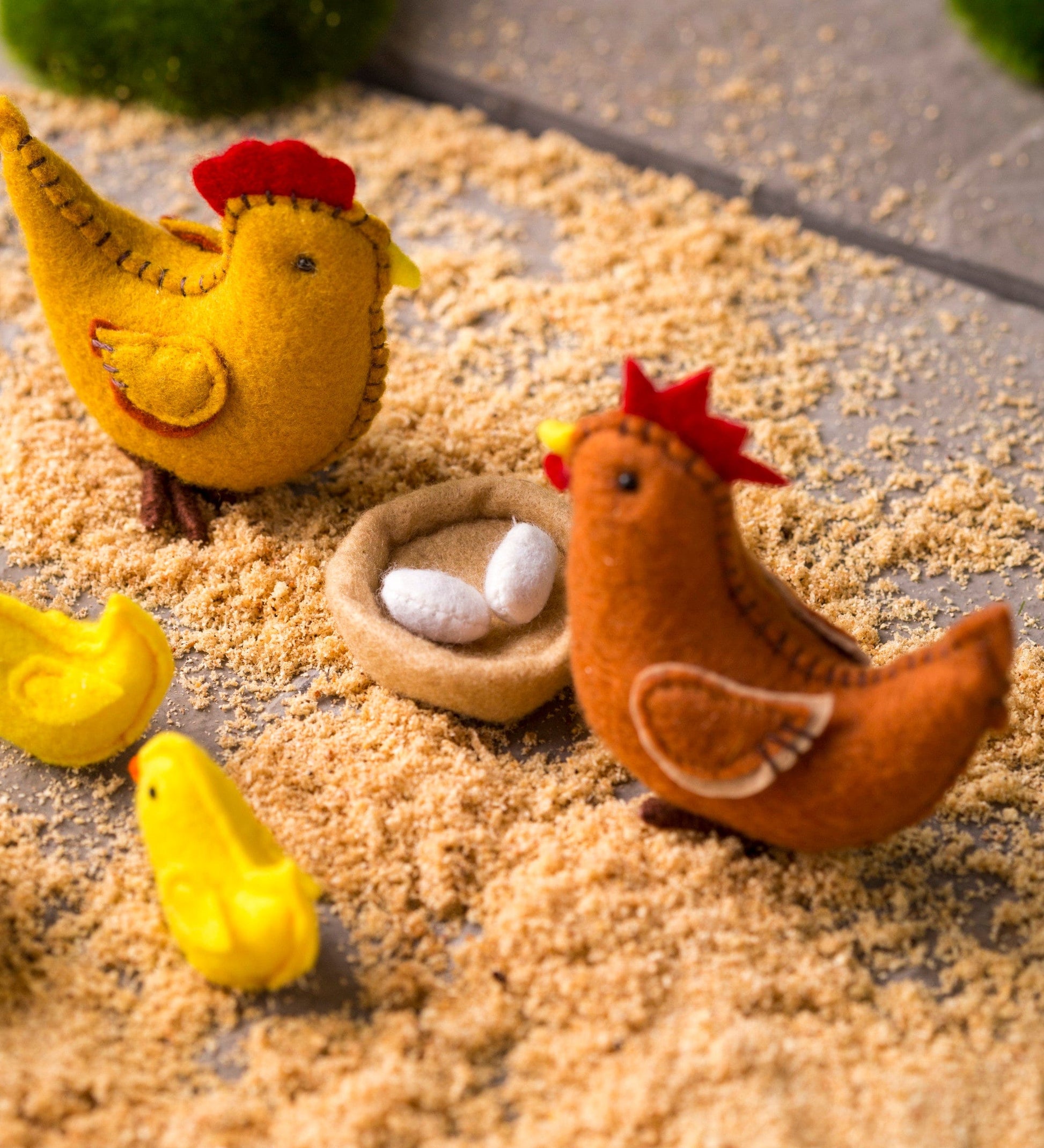 Felt Chickens Play Set