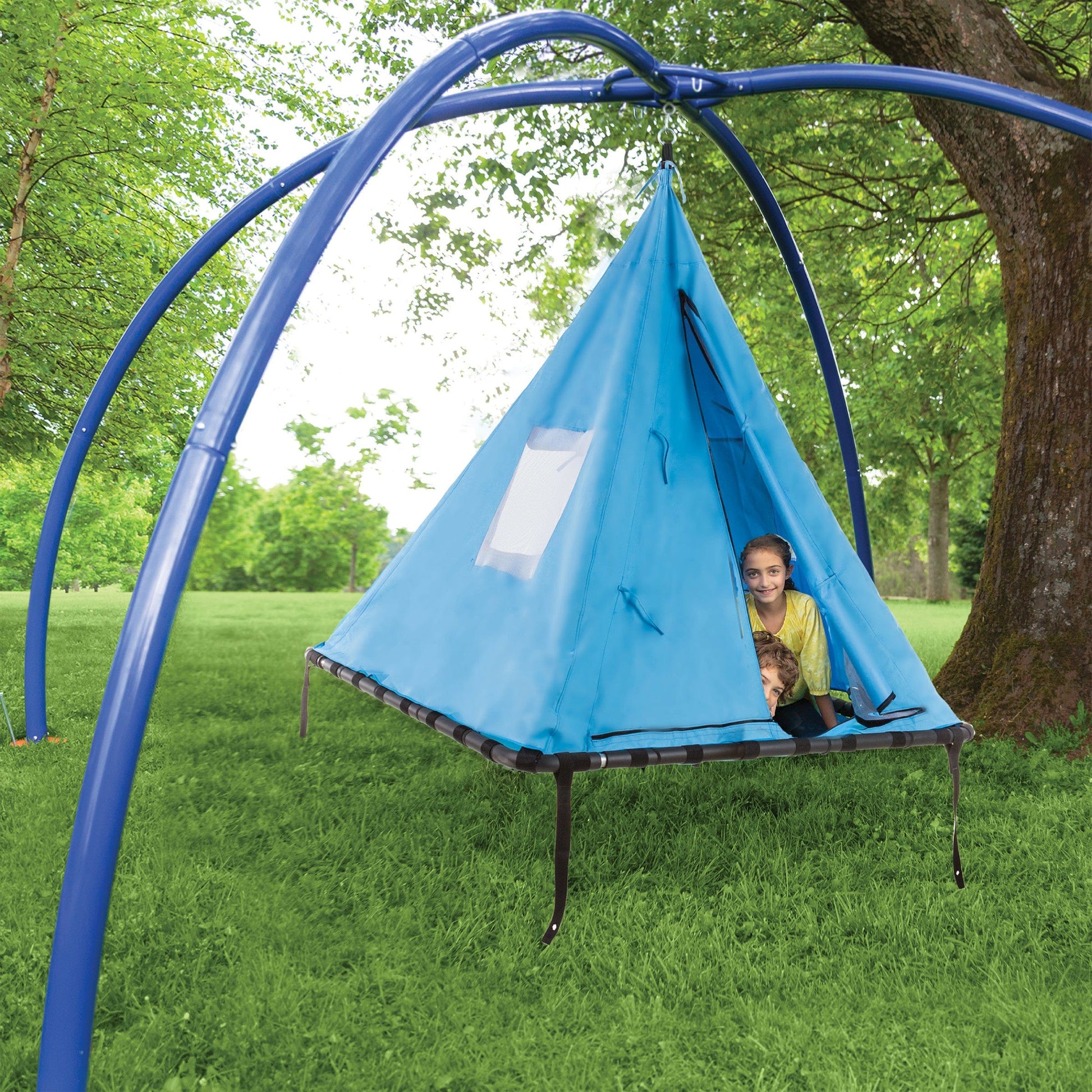 5-Foot Sky Pod Platform Swing and Sky Dome Arched Stand Set