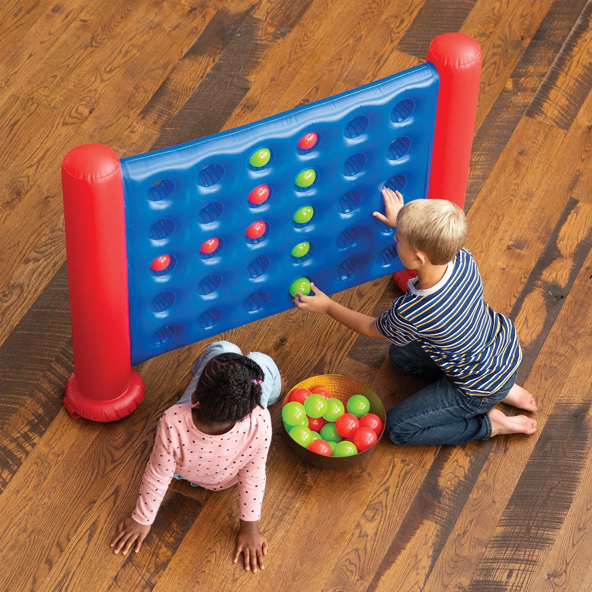 Jumbo 4-Foot Inflatable 4-in-a-Row Sorting and Strategy Game