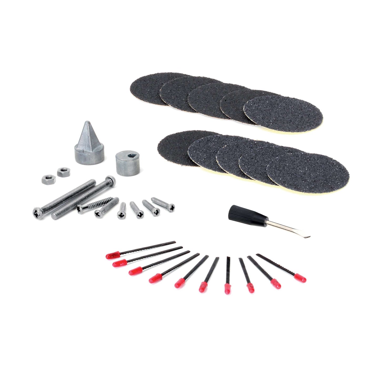 Service Set with Extra Blades, Sanding Disks and Tool Parts