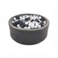 Premium Big Grey Velvet Ball Pit + 400 Balls