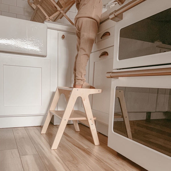 Wooden Two Step Stools for Kids