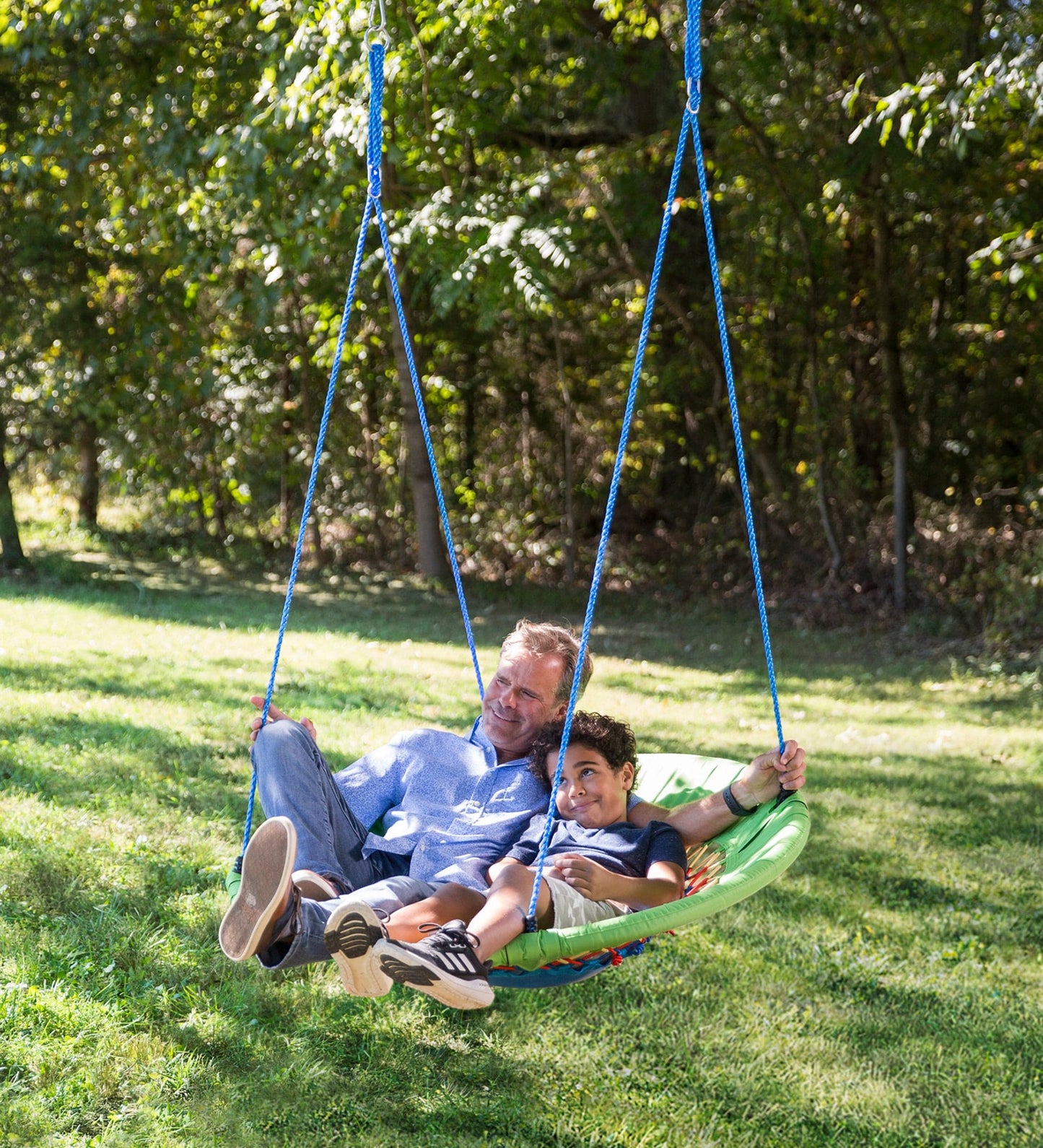 46-Inch Bright Mega FunShine Adjustable Round Bungee Swing