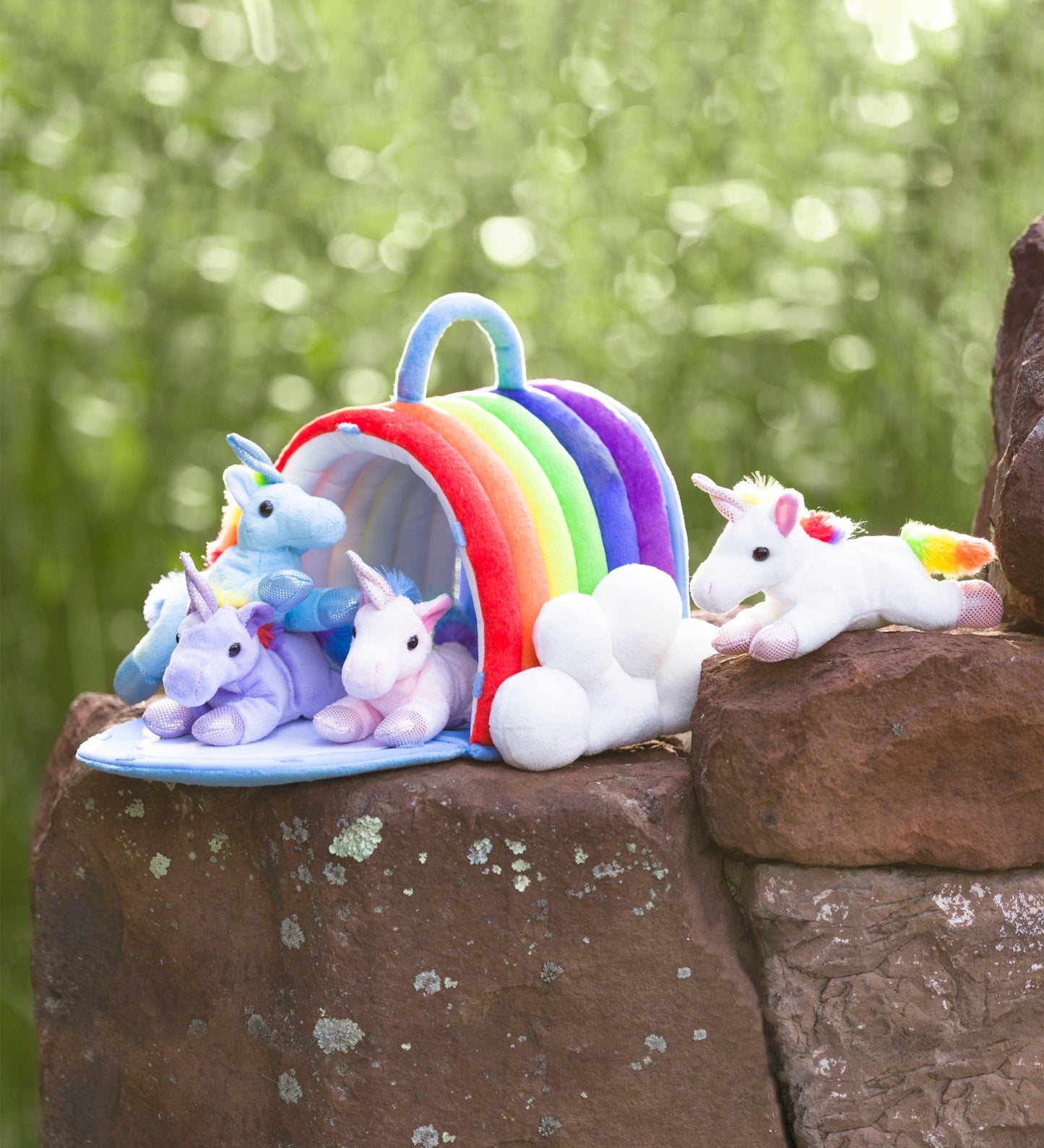 Plush Rainbow Unicorn Play Set