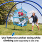 50-Inch Playful Rope HangOut Climber Swing and Stand Set