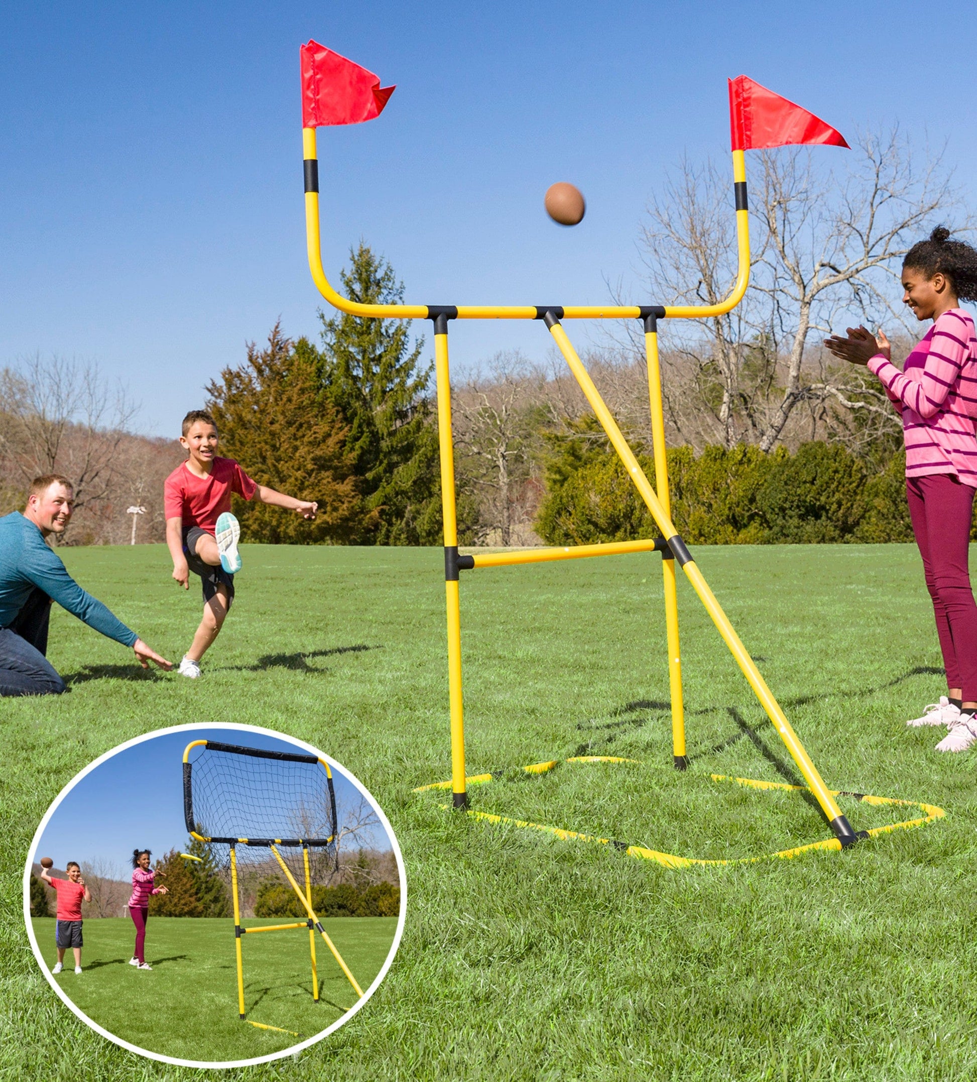 Football and Disc Target Kick 'n Toss Set