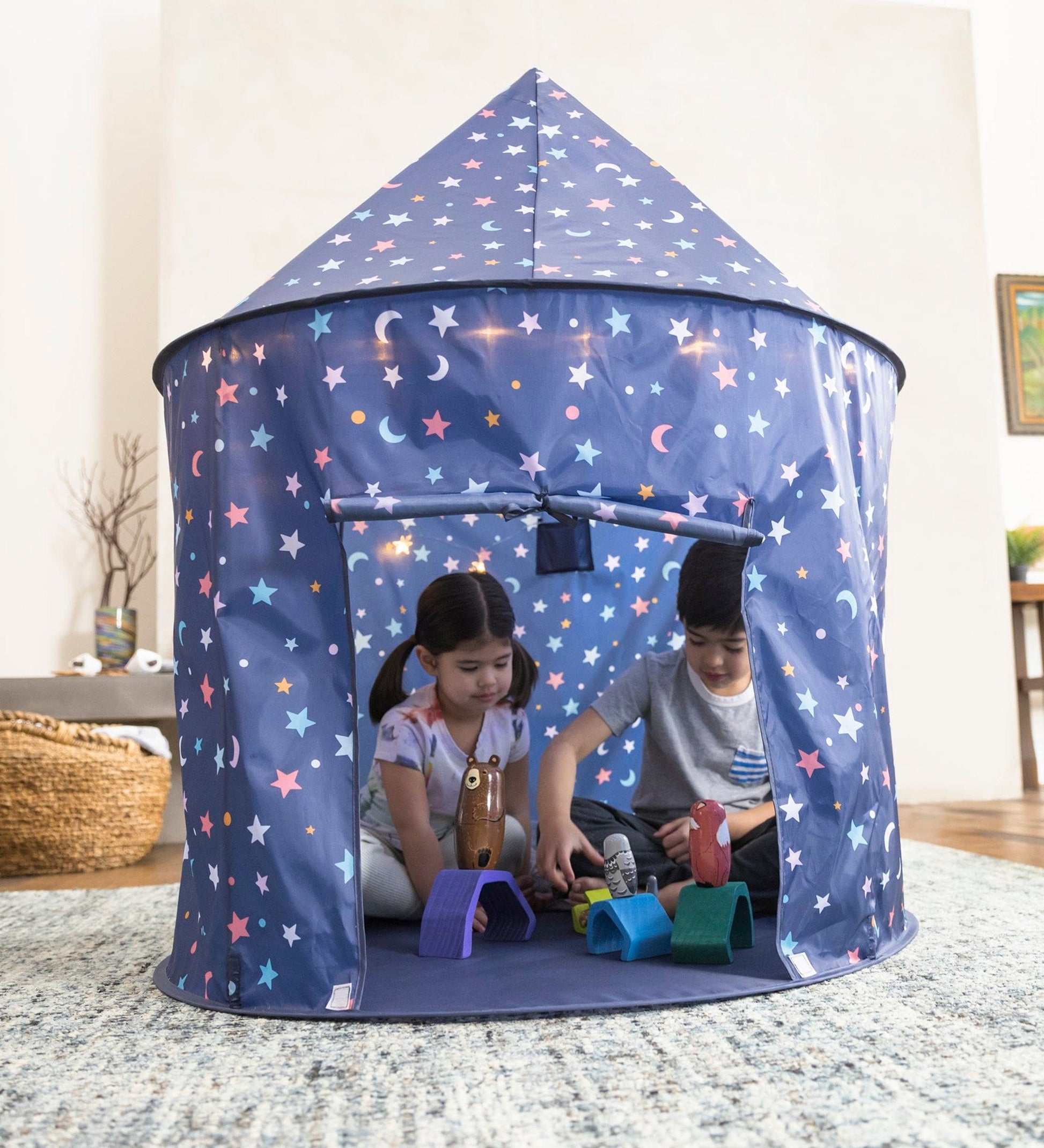 53-Inch Celestial Pop-Up Play Tent with Lights