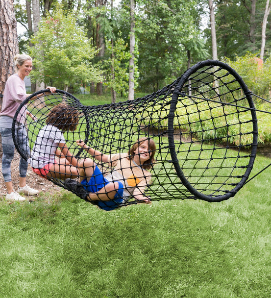 6-Foot Hanging Woven Rope Tunnel Bridge