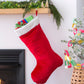 Super-Sized Red Velveteen Christmas Stocking