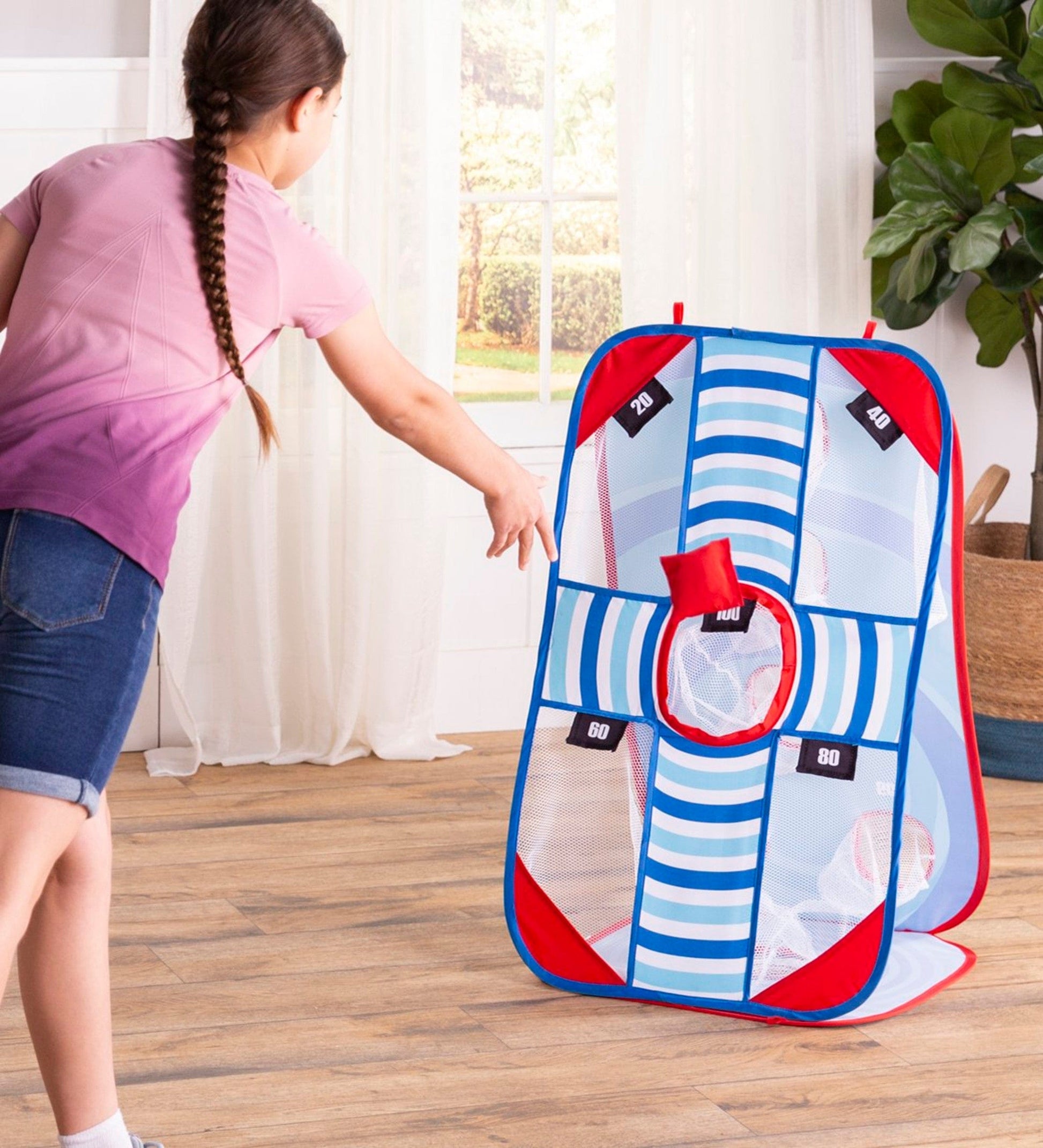 3-in-1 Portable Pop-Up Target Game Set with Bean Bags