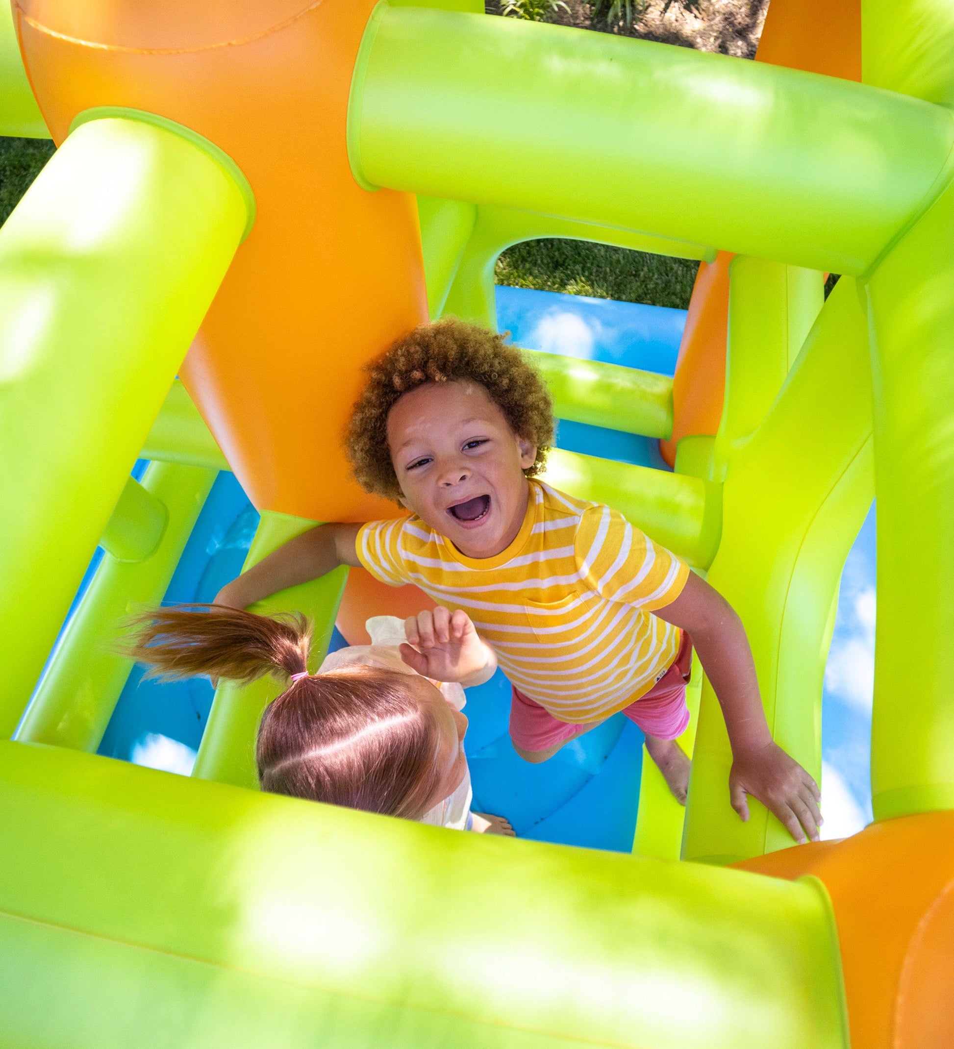 Giant 7-Foot Inflatable Bounce House and Climbing Cube