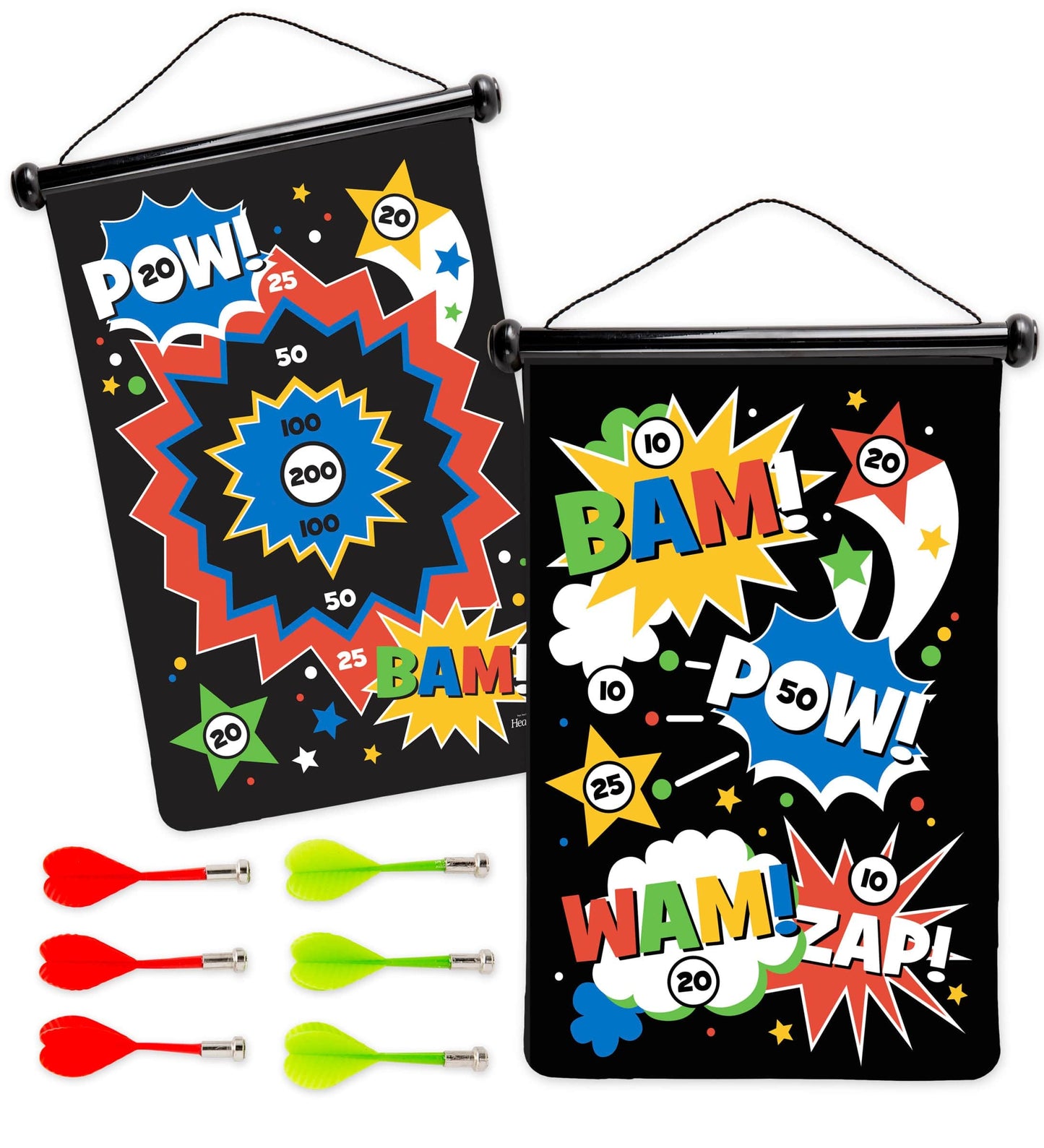 Double-Sided Magnetic Canvas Target Darts Game