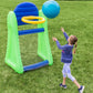 Giant Double-Sided Inflatable Aim 'n Score Basketball and Soccer Game