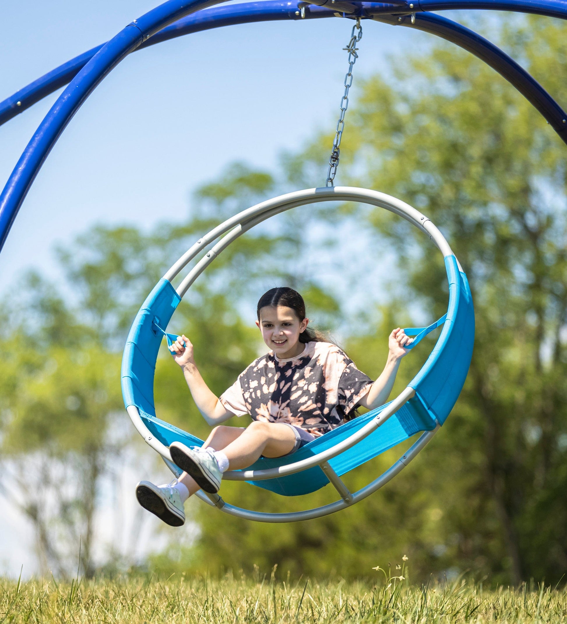 40-Inch Aerial Hoop Spinning Round Swing