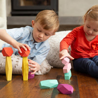 10-Piece Wooden Stacking Stones Play Set