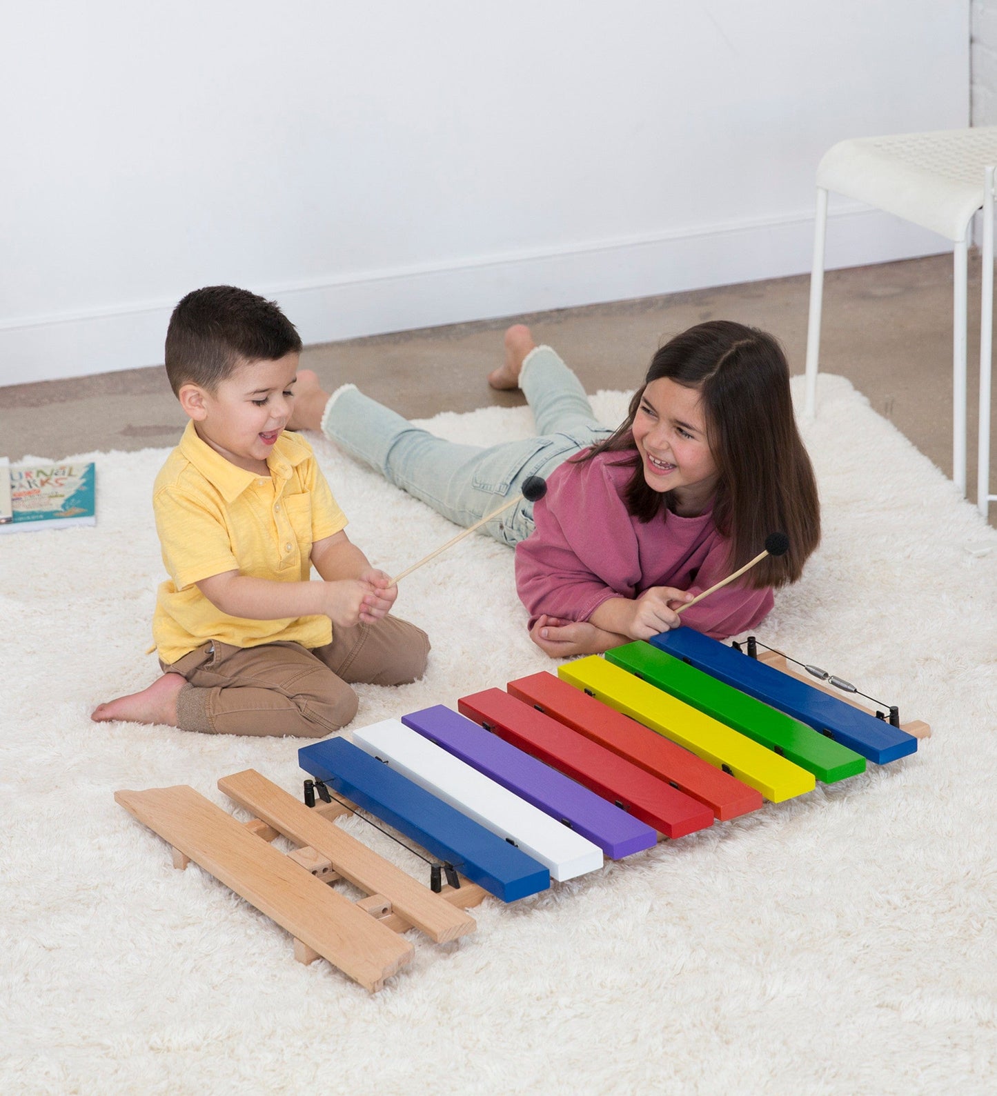 Jumbo 3-Foot Colorful Wooden Chime Xylophone