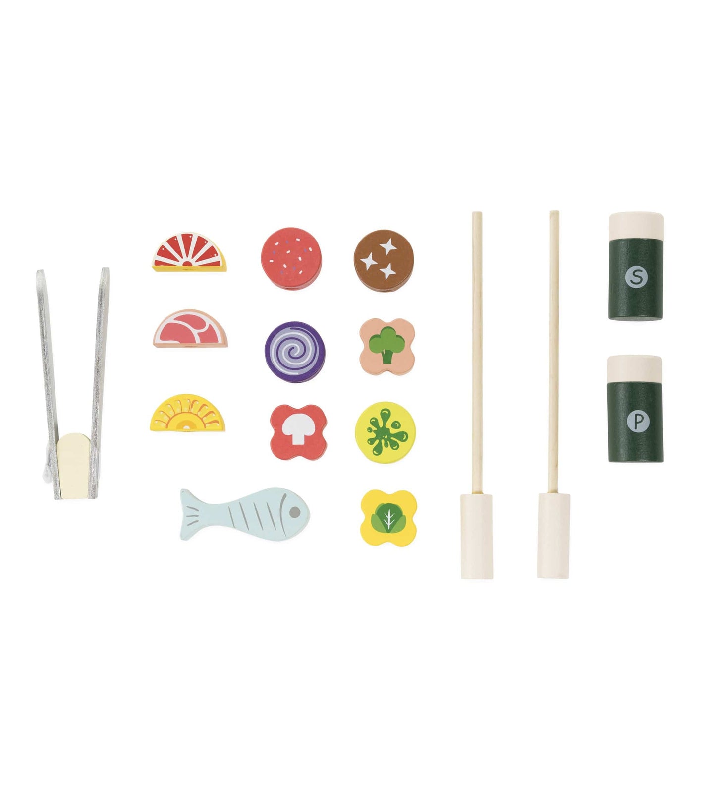 Jr. Grill Master's Wooden BBQ Grill Set with Accessories